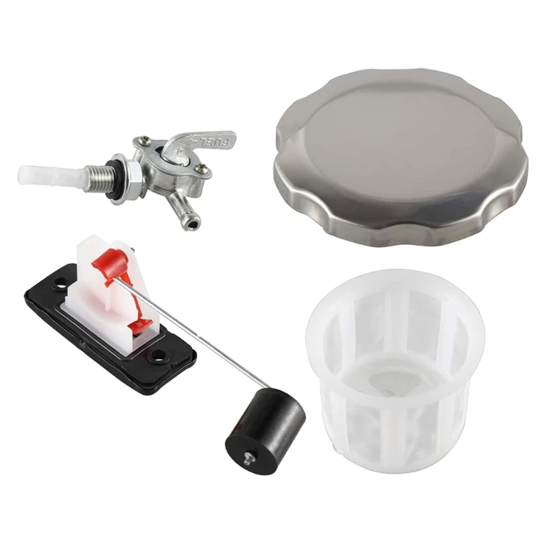 

Universal 5 Gallon 7 Gallon Generator Gas Fuel Tank Valve Chrome Cap Engine F3MB