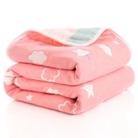 110110cm baby cotton blanket six layer gauze childrens bath towel newborn thin quilt blanket infant summer quilt wholesale