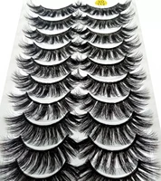 10 pairs 3d mink eyelashes natural thick long false eyelashes dramatic fake lashes makeup extension eyelashes