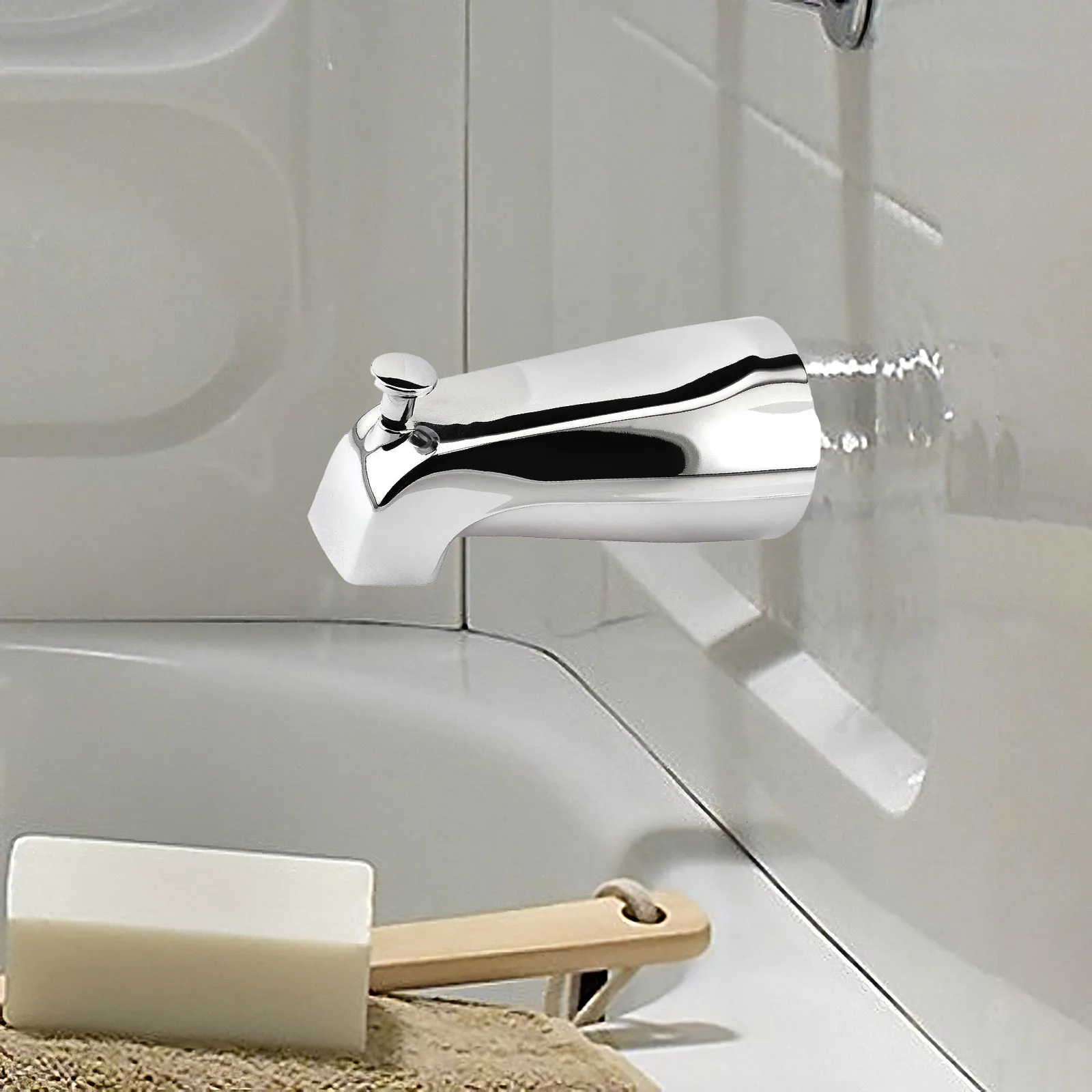 

Скрытый смеситель для ванны с выдвижным переключателем, настенный гальванический кран для ванной комнаты с покрытием