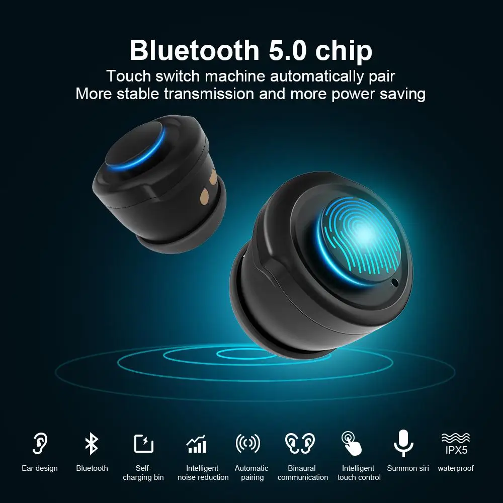 

LT04 IP67 Waterproof Men Women Fitness Bracelet Wireless Bluetooth Earphone Smart Watch 2 In 1 Bluetooth 5.0 Sport Smart Watch