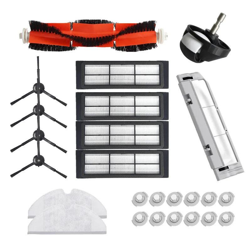kit-7 Швабра салфетки колеса HEPA фильтр щетки для Xiaomi Roborock S50 S6 аксессуары S55 S5 1S Xiaowa E25 Вакуумные части щетки крышка - Цвет: kit-7