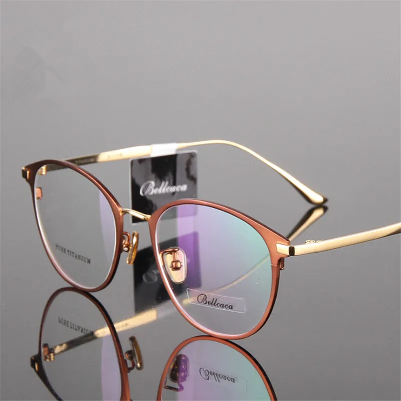 Титан очки круглые близорукие Для мужчин/Для женщин высокое качество