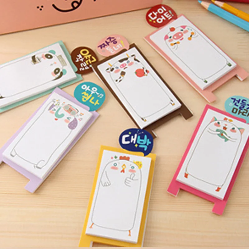 30 pcs Creative Stationery Can Stand Up Family Post N Wholesale kawaii stickers  memo sheets