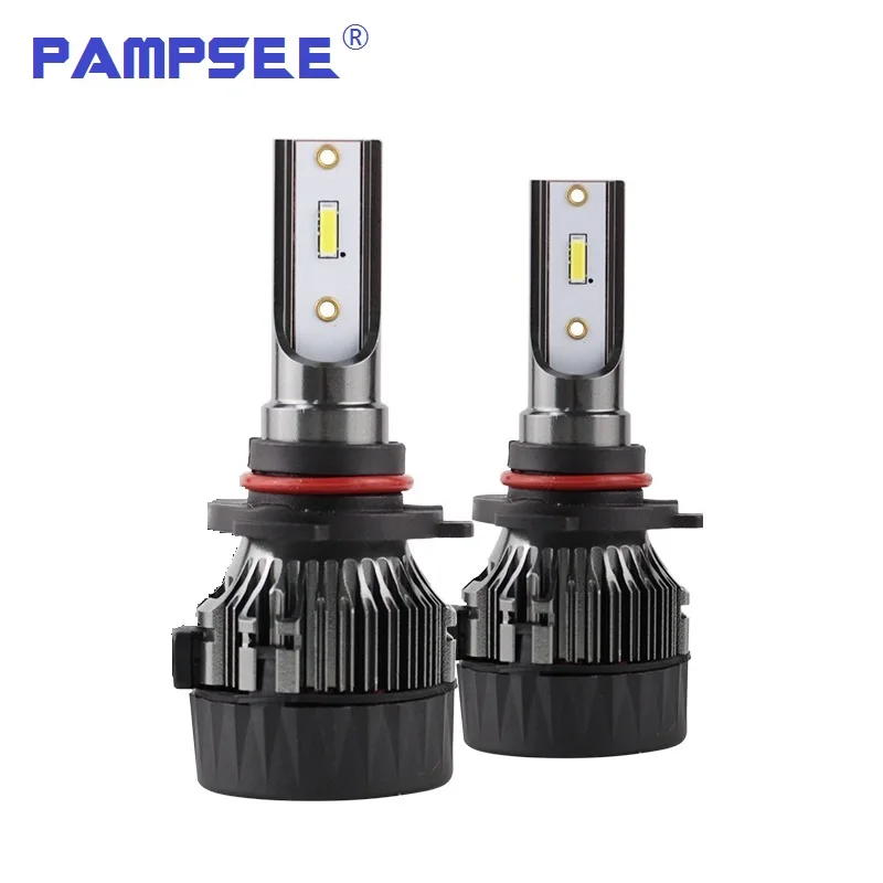 

2PCS CSP Chips Car Headlight LED H7 H4 Light Bulbs H1 H11 H3 H13 9004 9005 9006 9007 12000LM 12V 3000K 4500K 6500K Auto Lamp K8