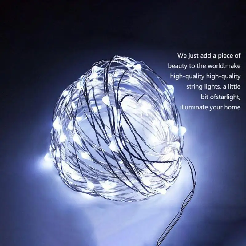 

Led Fairy Lights Copper Wire String Holiday Outdoor Lamp Garland Luces For Christmas Tree Wedding Party Decoration Navidad