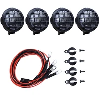 4pcsset led spotlight roof light lampshade for 110 rc crawler car axial scx10