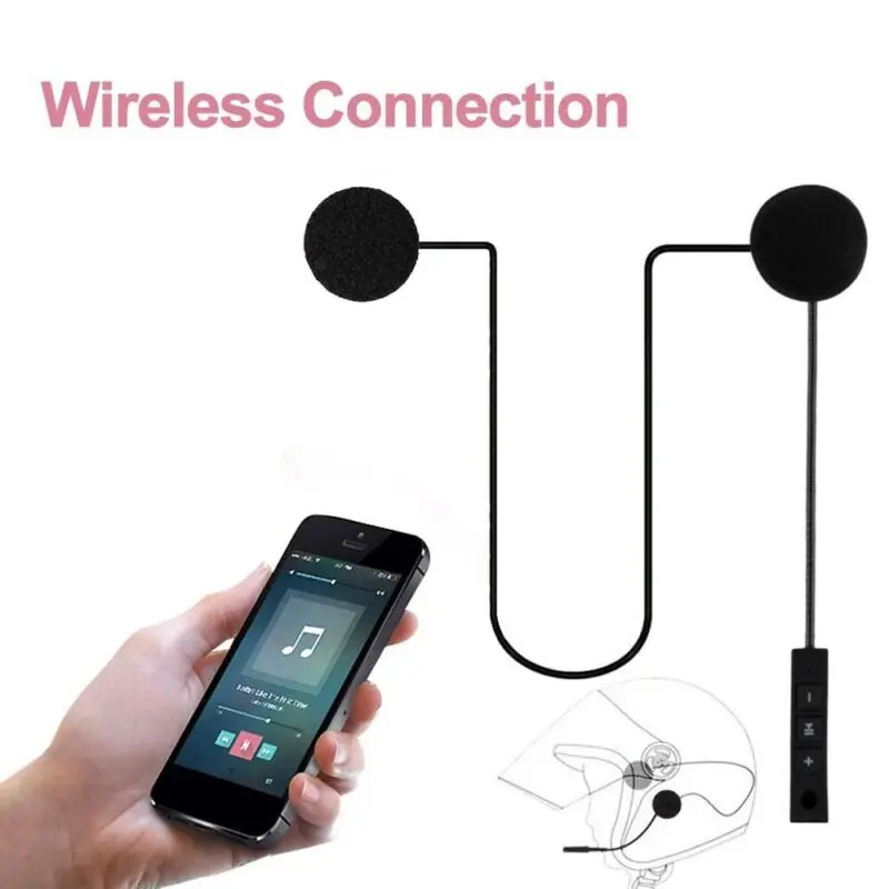 Беспроводной мотоциклетный шлем Bluetooth 4 0 гарнитура HiFi динамик Handsfree Интерком |