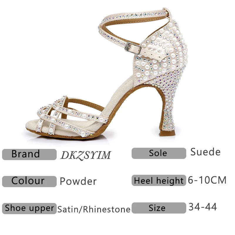 DKZSYIM Для женщин Туфли для латинских танцев очаровательная девушка Танго