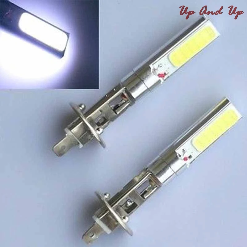 

Противотуманная фара для бега светильник DRL вождения лампы 2 шт./лот белый 12v автомобиль H1 Led 10 Вт Cob Авто дневные