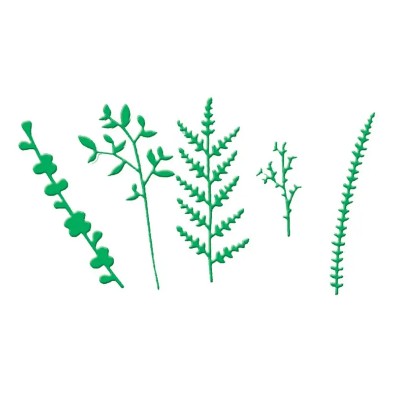 Углеродистая сталь мультфильм трава листья резка штампы тиснение трафарет