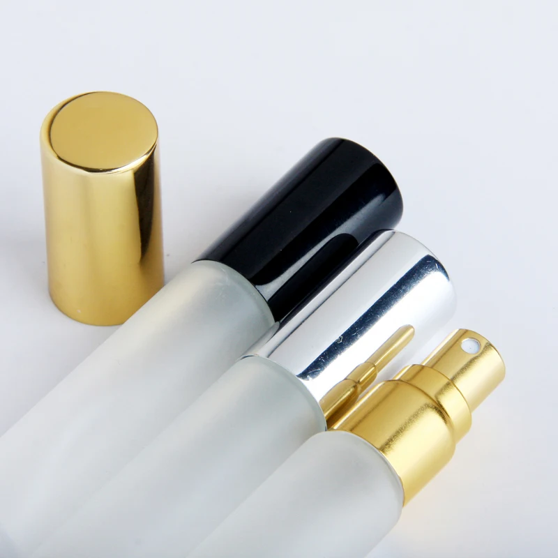 

100 Pcs/lot 10ml Refillable Perfume Atomizer Frosted Glass Spray Bottle Bottle Pump Portable Travel Container Cosmetic