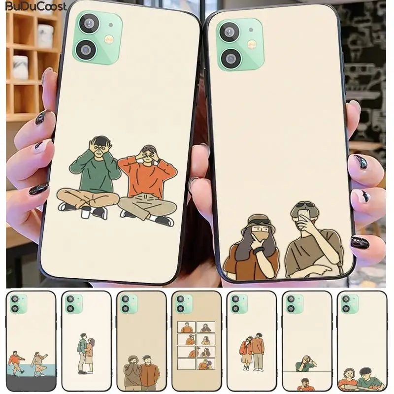 Маленький свежий и простой милый чехол для Iphone 11 Pro11 Pro Max X XS XR MAX 8plus 7 6S plus 5s Se