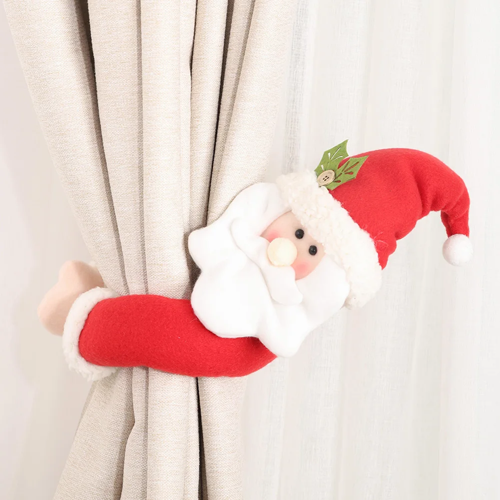 

Cartoon Creative Christmas Curtain Buckle Christmas Decoration Window Home Bedroom Hook Fasten Clamp for Home Room Decor