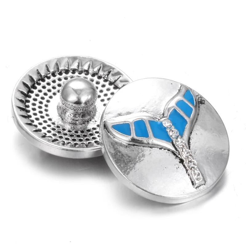 10 шт./лот новые кнопки ювелирные изделия горный хрусталь масляные металлические