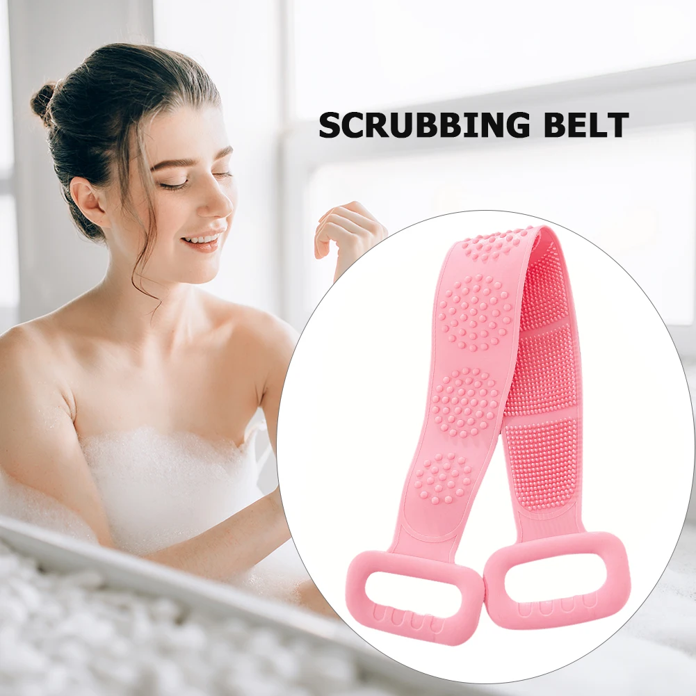 Двусторонняя Массажная щетка для ванной из силикона с эффектом