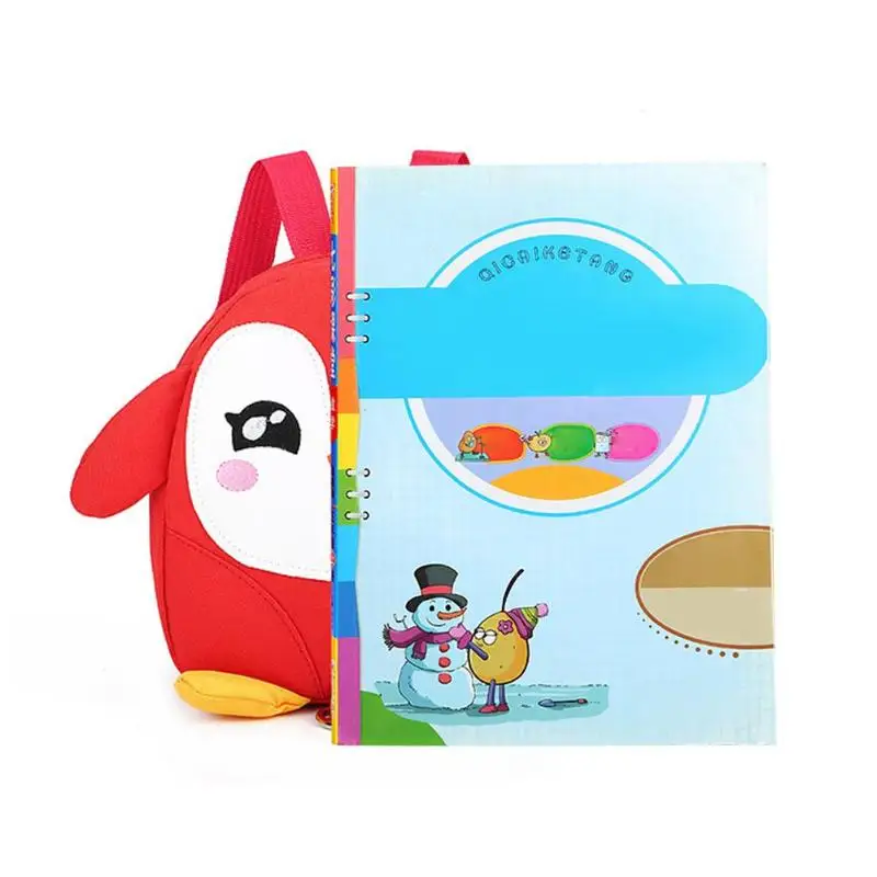 Прекрасный мультфильм водонепроницаемый рюкзак с пингвинами 3D куриное яйцо