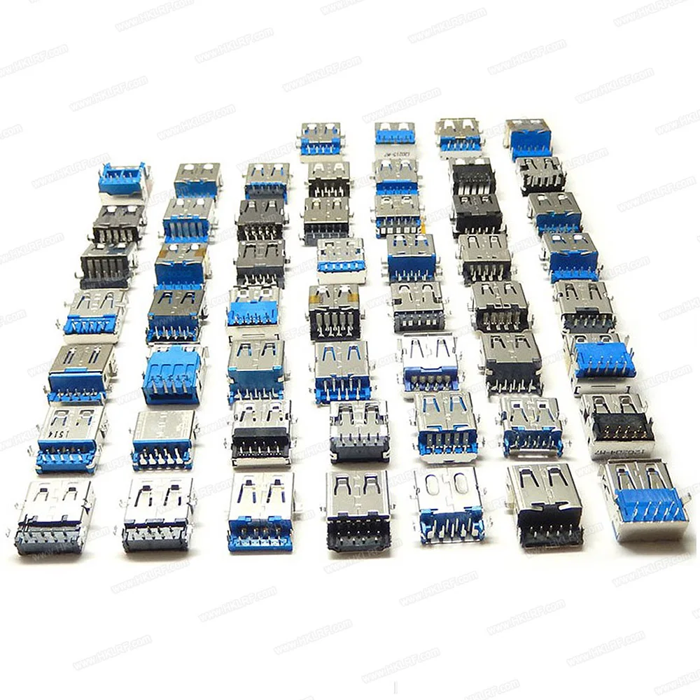 53 шт. штекерные 9 контактные Разъемы USB 3 0 типа А|Компьютерные кабели и разъемы| |