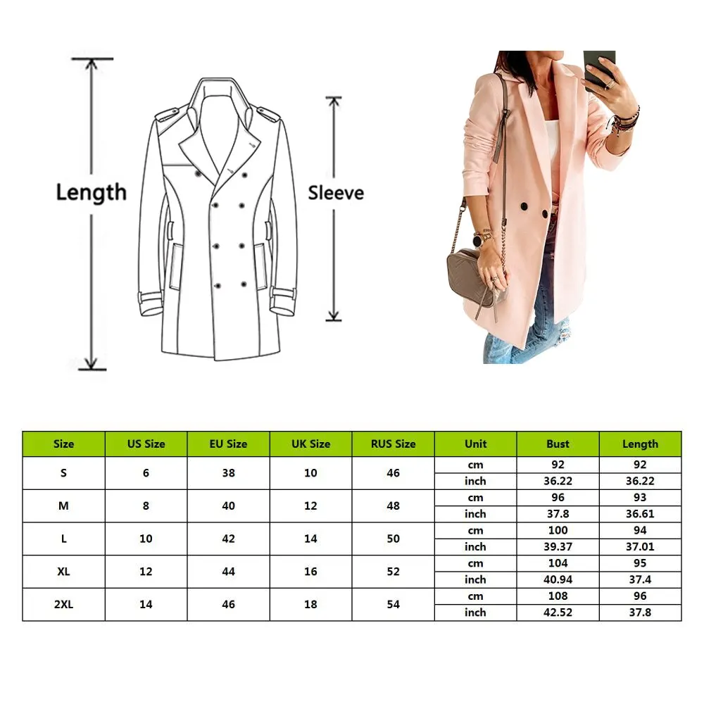 

Spring Aytumn New Fashion Blazer Jacket Women Casual Pocket Long Sleeve Work Suit Coat Office Lady Solid Color Slim Coat 2020