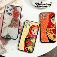 coque cute matryoshka for iphone xs 12 mini 11 pro max case for iphone 7 8 plus 5 5s 6 6s 7 8 plus xs x xr se 2020 cases cover