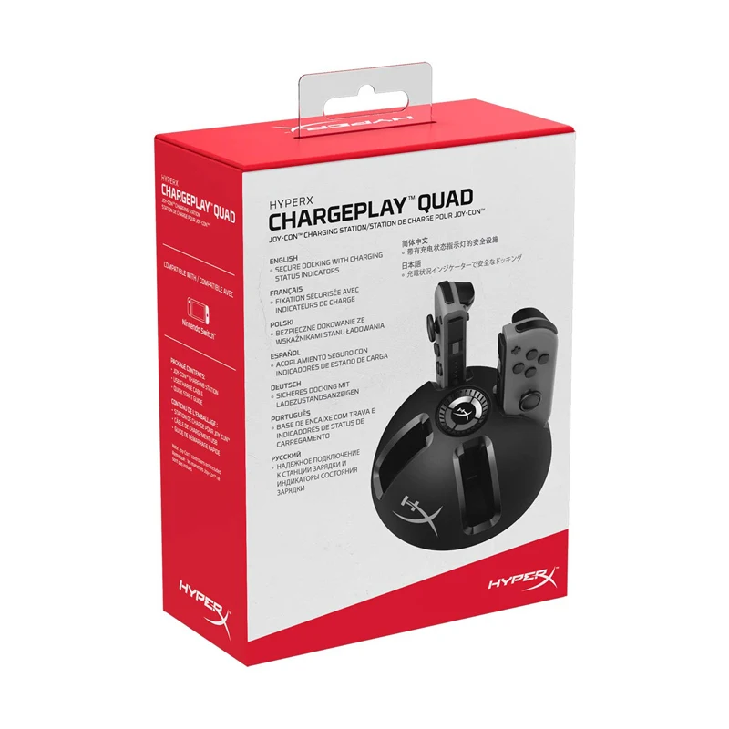 Kingston HyperX ChargePlay Quad Joy Con Портативный портативная игровая приставка в зарядную базу