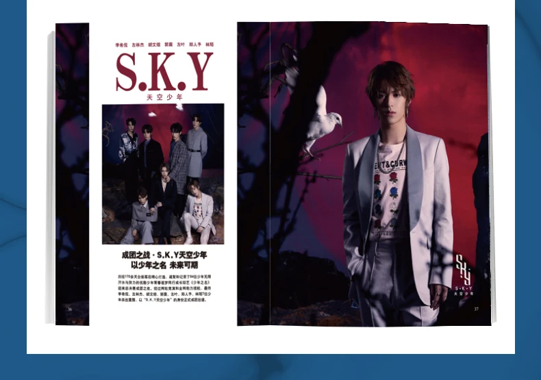 SKY BURN Times Film（618 Issues In 2020）Magazine Painting Album Book Figure Photo Poster Bookmark Star Around |