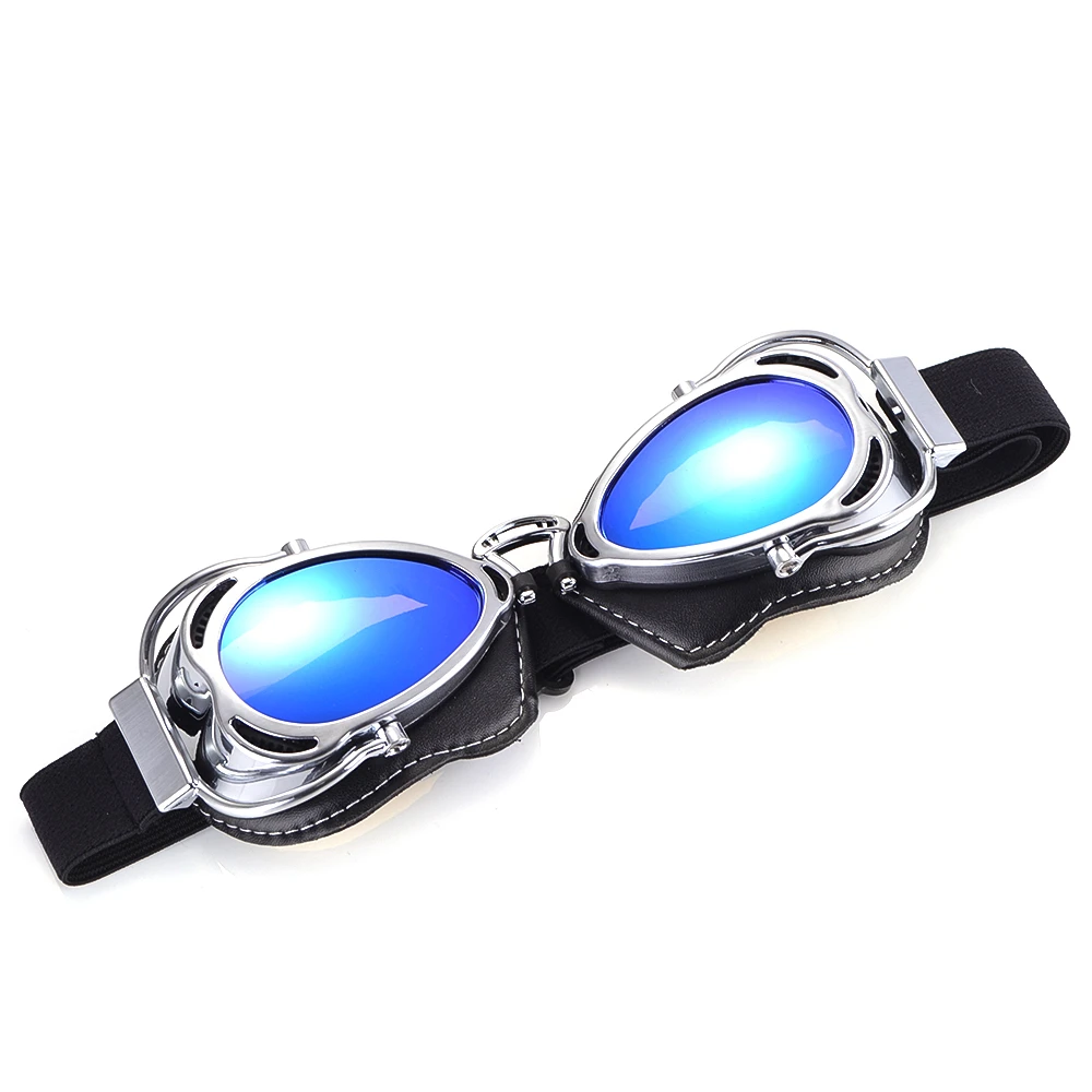 Мотоциклетные винтажные очки в стиле ретро для старой школы, очки для шлема, солнцезащитные очки для спортивных гонок, внедорожного пилота, велоспорта, посуды для глаз