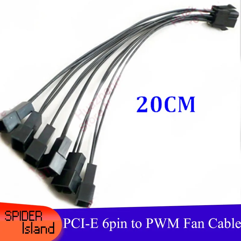 

5pcs ATX PSU 6Pin to PC Cooling Fan Socket ( 3P ) Power Supply Module Cable CORD 18AWG Wire For Corsair AX1200 PC DIY