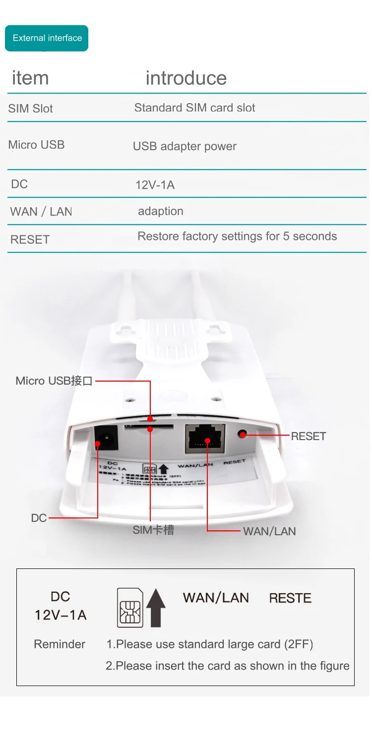 Waterproof Outdoor 4G CPE Router 150Mbps CAT4 LTE Routers 3G/4G SIM Card WiFi for IP Camera/Outside Coverage | Компьютеры и офис