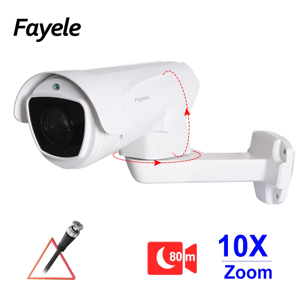 

Home Security AHD 1080P Bullet PTZ Camera CVI TVI CVBS 4IN1 Analog 2MP 5MP Pan Tilt 10X Optical Zoom 4X COAX UTC RS485 IR 80M