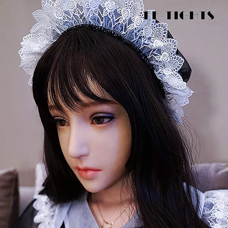 (Ching3)Crossdress Full/Half Head Realistic Silicone Young Girl Transgender Male To Female Cosplay Cross Dressing Mask Fake Eyes |