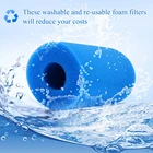 Многоразовая моющаяся губка-фильтр для бассейна, 20x10 см