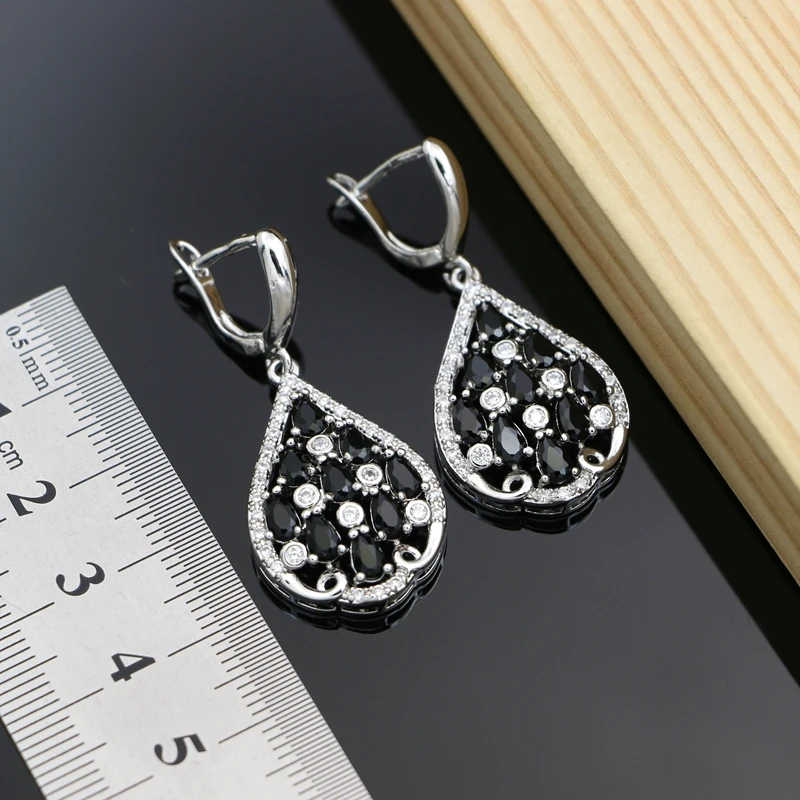 Женский маскарадный комплект из ожерелья и серёг стерлингового серебра 925 пробы |