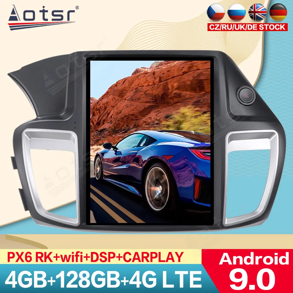 

128GB Tesla Vertical Screen For Honda Accord 9 2012 2013 2014 - 2017 Android Radio GPS Navigation Multimedia Player Auto Stereo