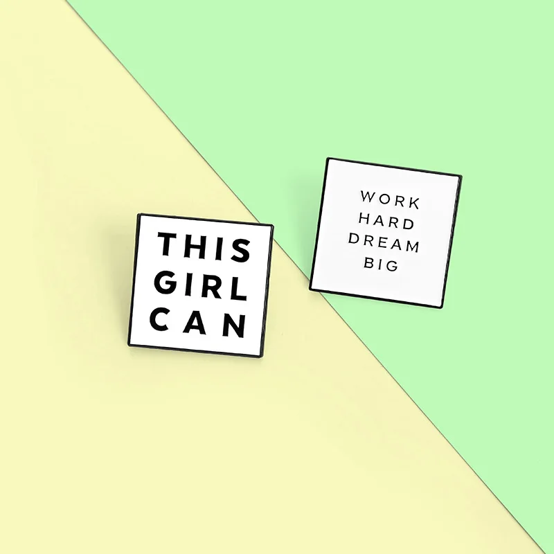 

Work Hard Dream Big Enamel Pins Custom Encouraging Slogan Brooch Lapel Jacket Badge Bag Jewelry Gift From Student Office Workers