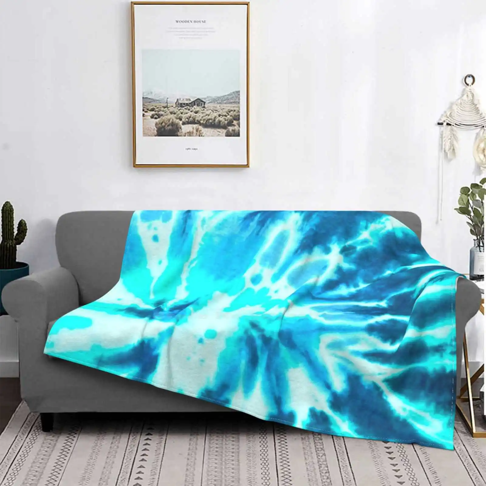 Синяя Маска для покраски высокое качество удобное мягкое одеяло кровати дивана