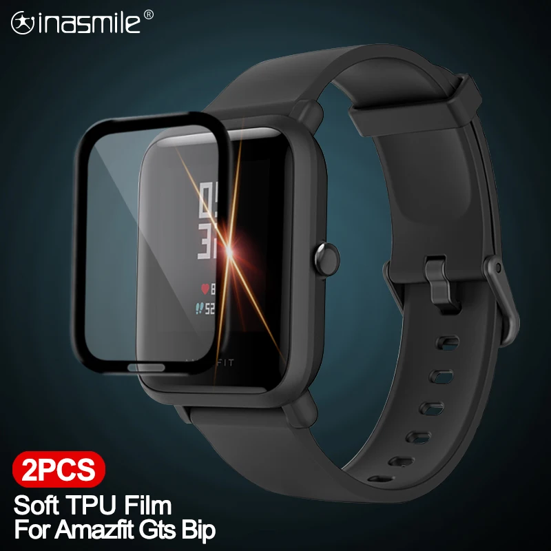 

Защитная пленка для экрана для Amazfit Bip lite, 3D мягкая пленка с закругленными краями для Xiaomi Huami Amazfit Gts 2 2E Bip S, крышка (не закаленное стекло)