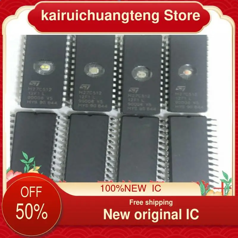 

10-200PCS M27C512-12F1 M27C512 Cdip-28 memory New original IC