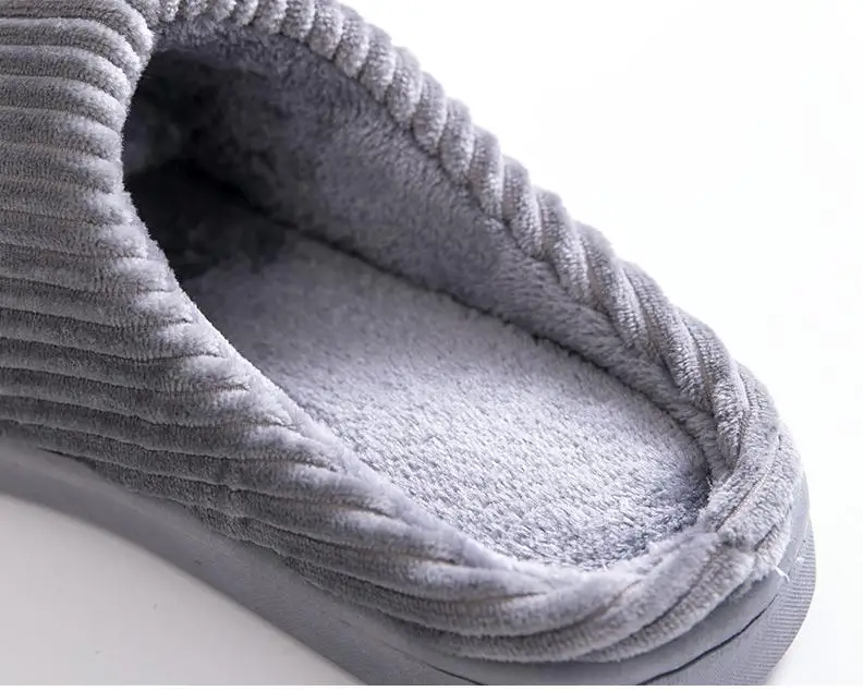 

Cotton Slippers 2019 Winter Couple Indoor Bedroom Home Soft Warm Non-slip Fashion Simple Casual Shoes Home Slippers 2 Pcs Sets