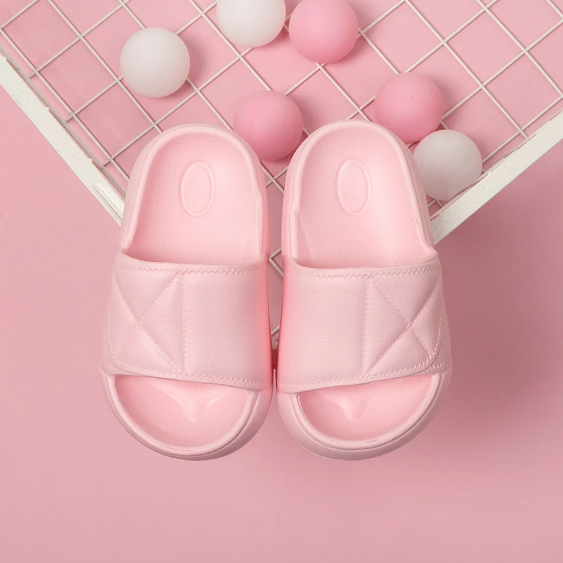 

Summer Children Slippers for Boys Girl Home Flip Flop Kids Indoor Striped Beach Sandals Korea Non-slip Parent House Casual Shoes