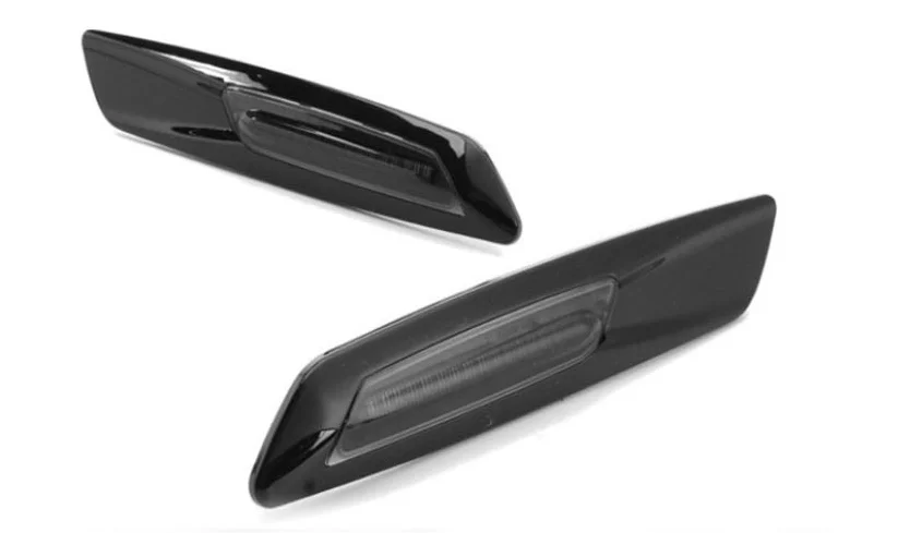 Светодиодный поворотник из углеродного волокна для BMW E60 E61 E81 E82 E88 E90 E91 E92 E93 желтый