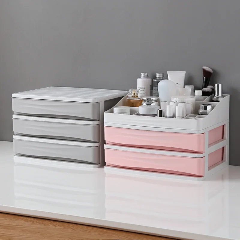 

Storage Drawer Big Capacity Cosmetic Storage Box Waterproof Dustproof Bathroom Desktop Beauty Makeup Organizer Skin Care