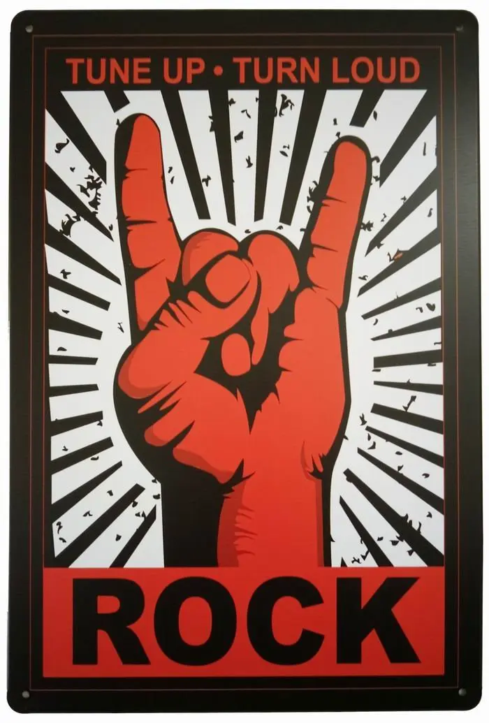 

Tin Metal Sign Wall Decor Rock Art Bar Pub