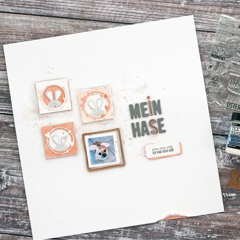 

Bunny Ears Pattern Decoration Metal Cutting Dies New DIY Emboss Stamp Scrapbooking Dies For Card Making 2021 Easter Newtest