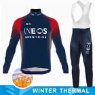 Новинка 2022, зимний комплект велосипедной трикотажной кофты INEOS Grenadier для езды на велосипеде, мужской костюм с длинным рукавом, брюки для езды на горном велосипеде и дороге, нагрудник