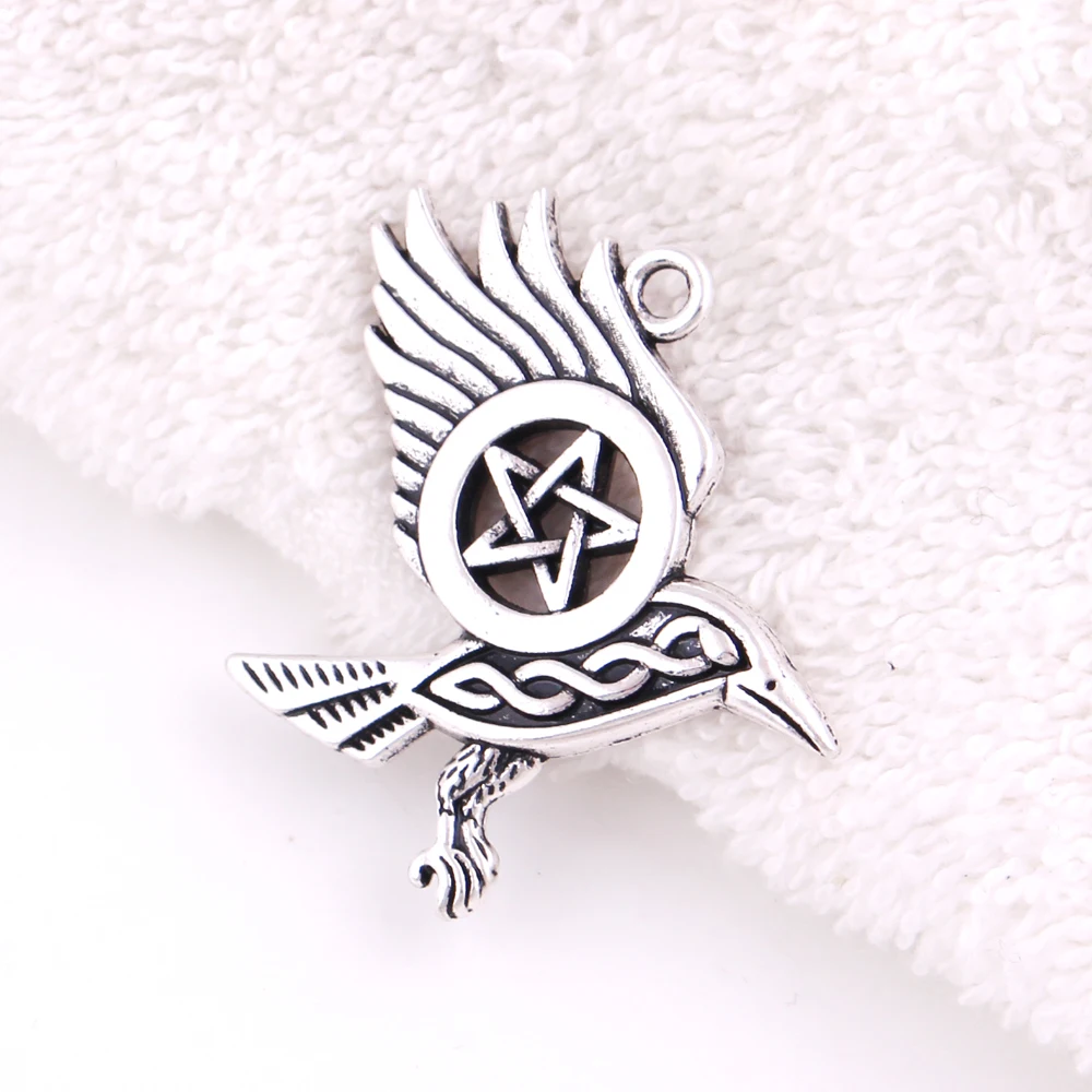 Ворон кулон Пентакль ворона волшебный с винтажным кулоном|Подвески| |