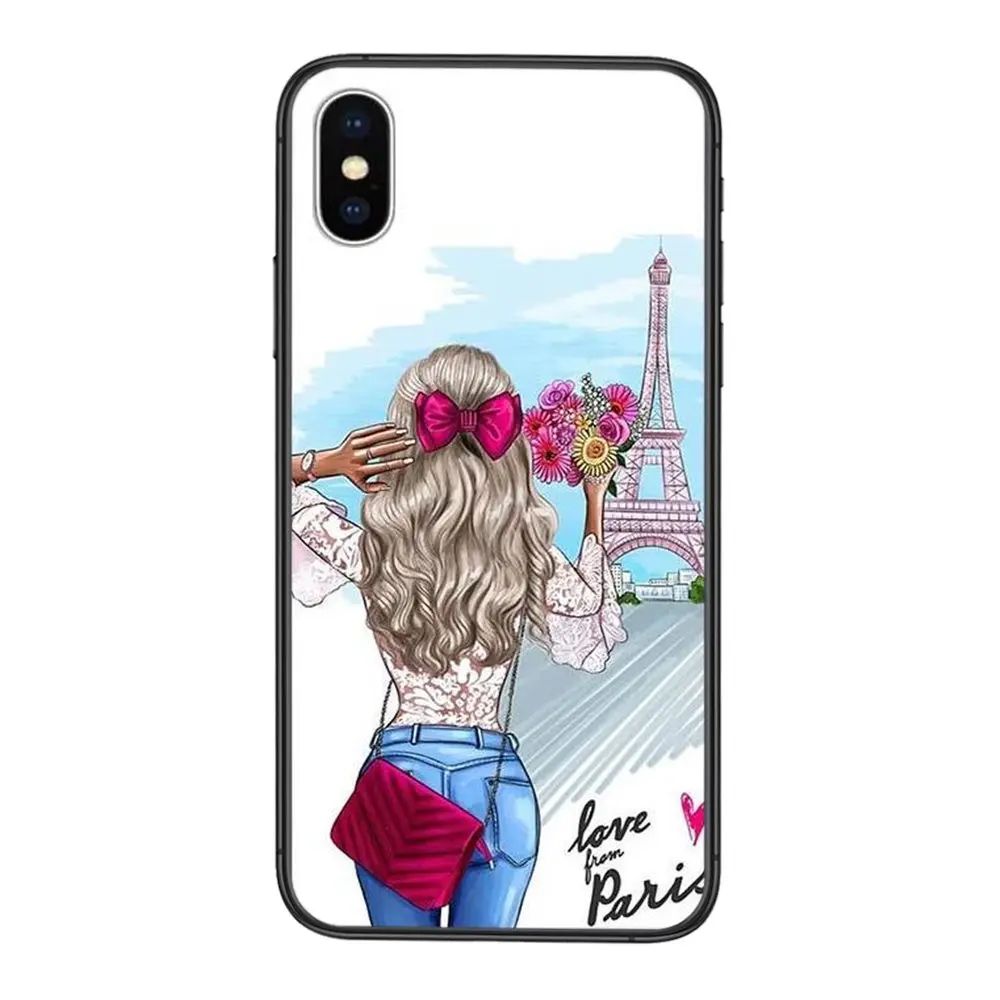 Черный Роскошный велосипед Hoesjes и красивая девушка для Xiaomi Mi11 Mi 11 Pro Ultra Lite 10T 10S Mi9