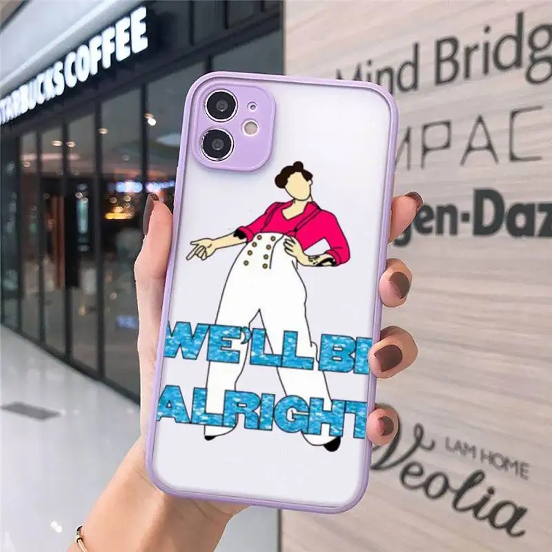 

Harry Styles Love On Tour 2020 Fine Line Phone Cases matte transparent For purple iPhone 7 8 x xs xr 11 12 pro plus max mini