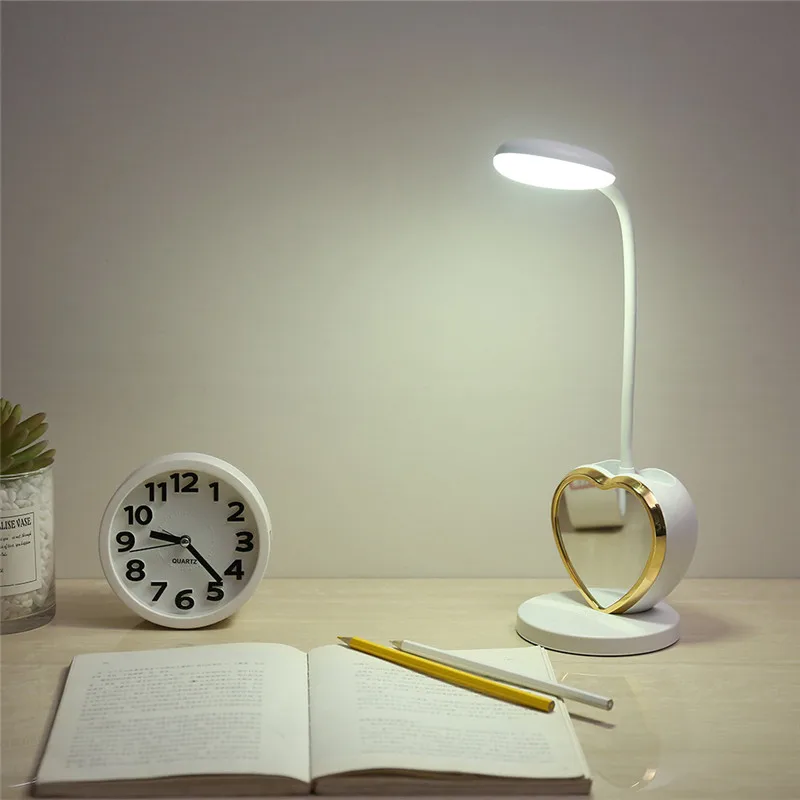 

14LED USB Charging Study Read Lamp Eye Protection Light 3 Mode Dimming Flexible Touch Table Lamp Home Office Dimmable Night Lamp