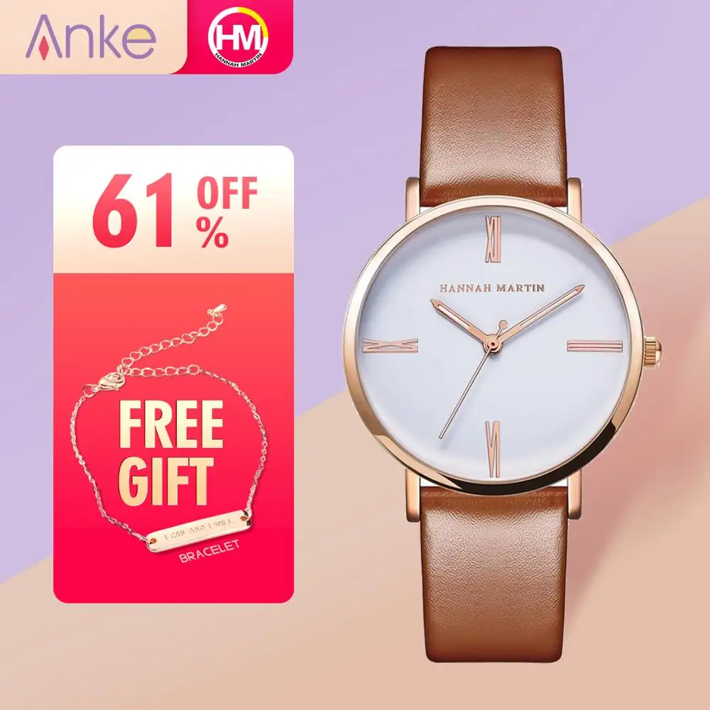 Anke Store новые женские часы оригинальные модные простые Роскошные брендовые